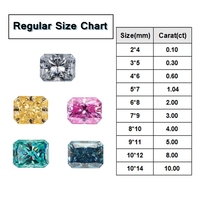 5 karat 9x11mm Radyant Kesim Beyaz DEF/GH Berraklık VVS  Parlak Kesim Beyaz Mozanit Ham Taş Gevşek Taş