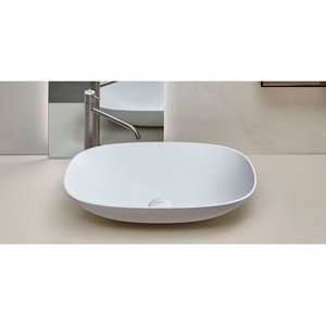 Cho Antonio lupi Velo hiện đại hình bầu dục chậu rửa Matte bê tông đá cẩm thạch Granite Glass cho phòng tắm và khách sạn sử dụng rửa tay lưu vực - Product Image 2