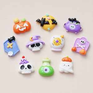 Breloques d'Halloween en résine Cartoon Purple Evil Eye Bat Diy Décoration pour coque de té<span class=keywords><strong>l</strong></span>éphone - Product Image 2