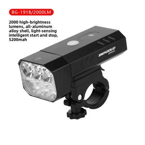 Luz para <span class=keywords><strong>Bicicleta</strong></span>, Luz Nocturna para Ciclismo de Carretera y Montaña, 4000 mAh, Batería de Aleación de Aluminio, <span class=keywords><strong>Faro</strong></span> Delantero de 1500LM/2000LM - Product Image 6