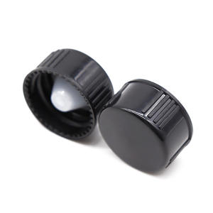 Capuchon en plastique bakélite à vis noire, en résine phenstatique, bouteille en verre, Boston, 5mm 18mm 20mm 22mm 24mm 28mm - Product Image 6