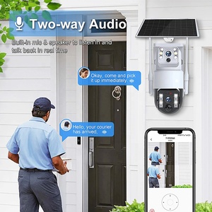Cámara de Seguridad Solar 8MP 4K con Doble Lente, Ranura para Tarjeta SIM Wifi/4G, Cámara PTZ 360 CCTV, Cámara Web con Visión Nocturna y Reflector <span class=keywords><strong>V380</strong></span> - Product Image 3