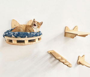 Grande peluche de luxe corde de chanvre arbre à chat chat cadre d'escalade repos meulage grattage fournitures pour animaux de compagnie pour chiens et chats - Product Image 5