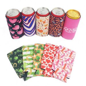 Wholesale Custom Portable Beer Bottle Foam <b>Slim</b> Can Cooler Sublimation Neoprene Blank <b>Slim</b> Can Sleeve With Logo - Product Image 2