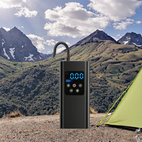 Gonfleur de pneus électrique portable à cordon - Pompe à air 12V en métal + ABS pour voitures, vélos électriques et motos