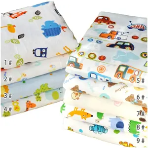 printed fabric flannel blanket bedsheets bedding set 100% cotton flannel fabric for baby cloth