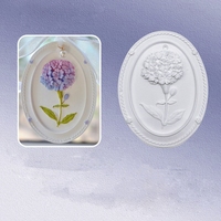 Bricolage peinture de gypse Graffiti poupée muguet aromathérapie cire décor fleur gypse plâtre moules voiture pendentif artisanat moule