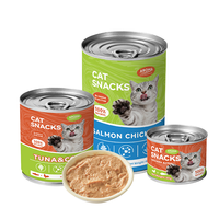 Makanan Hewan Peliharaan Grosir Kaleng Basah Ayam Sapi Tuna Resep Khusus untuk Anjing & Kucing Camilan Hewan Peliharaan Basah