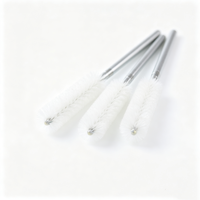 Brosse industrielle en nylon blanc, brosse à fil de nylon souple pour le nettoyage des surfaces, brosse de débavurage sans rayures pour pièces usinées