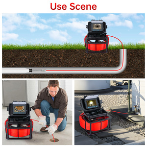 HD 1080P CMOS sensör kanalizasyon kamera <span class=keywords><strong>DVR</strong></span> 16GB 4.3 "IPS ekran IP68 su geçirmez 4500mAh pil LED ışıkları 100ft/30M H.265 - Product Image 5