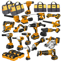 COOFIX CFH-K01012 ensemble d'outils sans fil, ensembles d'outils électriques Combo sans fil, 15 pièces, ensemble de perceuses au Lithium 18V
