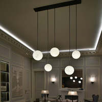 Lustre suspendu moderne en pierre de mica, luminaire rond décoratif pour îlot de cuisine, table à manger, salon