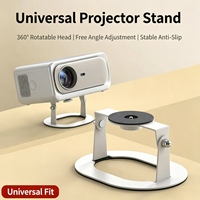 Mini-projecteur LCD professionnel 1080p 4K avec support, Wi-Fi intégré, haut-parleur, correction trapézoïdale - Cinéma portable intelligent pour la maison