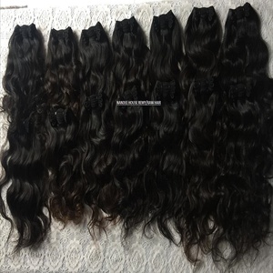 Topkwaliteit Ruwe Indiase Tempel Losse Golvende Human Hair Extensions Toupee Remy Menselijk Haar - Product Image 5