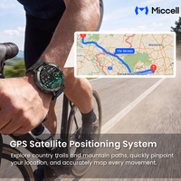 Miccell Sport Smartwatch Unterstützt Herzfrequenz- und Blutsauerstoffüberwachung, Schlaftracking und Anrufe, IP68 Wasserdicht