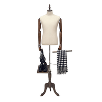 Mannequin de haute qualité, blanc, demi-corps, homme, marque DE-LIANG, métal uni, tissu, sans tête, fibre de verre, support pour chaussures, grande taille