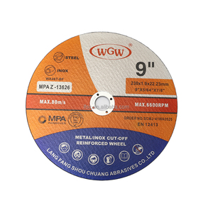 <span class=keywords><strong>Disque</strong></span> de coupe en métal WGW T41, longue durée, lisse, <span class=keywords><strong>230</strong></span> x 2 x 22,23 mm, 9 pouces, 80 m/s, haute dureté, <span class=keywords><strong>meuleuse</strong></span> d'angle portable - Product Image 4