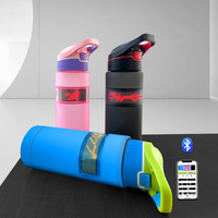Botella de Agua LED Luminosa con Pantalla Inteligente para Mostrar Mensajes, Botella Deportiva con Pantalla LED Programable Desplazable para Promoción