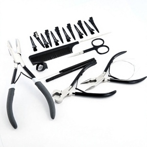 Top Selling Hair Styling Tool Stainless Steel 12pces Hair Sectioning Clips Microbeads Crimper Hair Style & <b>Tape</b> in Pliers - Product Image 1