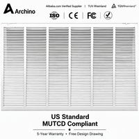 Volets en aluminium certifiés ISO9001, résistants à la rouille, étanches, horizontaux, manuels, modernes, pour villa, bureau, hôtel, façade, ventilation