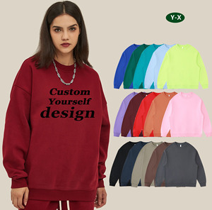 Y-XWholesale Women's Sweaters Custom Logo Cotton Plain Sweatshirts Hoodies for Men's Clothing Fashion Pullover Sweater