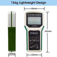 Alat Uji Tegangan Sirkuit Terbuka PV Kamera Tester Meter Tenaga Surya Digital LCD Fotovoltaik MPPT Penguji Panel Surya Multimeter