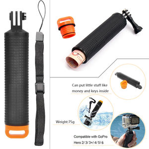 Support de poignée de main flottant étanche avec vis à oreilles et sangle pour <span class=keywords><strong>GoPro</strong></span> 2 3 3 + 4 5 6 7 Accessoires de montage de caméra d'action sportive - Product Image 3