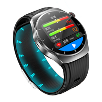 Montres intelligentes TKYUAN ECG pour la santé IA avec mesure de l'oxygène sanguin au bout des doigts et pompe à air pour la mesure sanguine