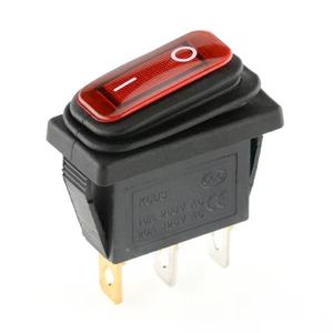Interruptor Basculante LED de 20A 125VAC 15A 250VAC, KCD3 Impermeable, 3 Pines, SPST, Encendido/Apagado, con Terminales de Soldadura Marcados 'O I', PA66/PC, <span class=keywords><strong>CE</strong></span>/CQC/CB - Product Image 2