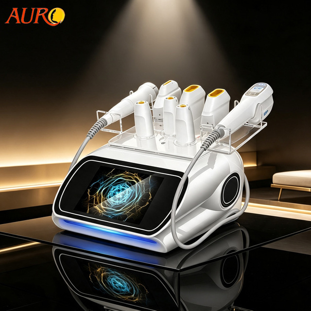 Powerful 10 Cartridges 2 in 1 Hifu Machine Deep Layer Treatment Facial Tightening and Wrinkle Removal Anti-aging Hifu 7D 12D
