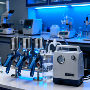 Système de filtration <span class=keywords><strong>à</strong></span> collecteurs pour équipement de laboratoire de chimie, en acier inoxydable SS316L <span class=keywords><strong>à</strong></span> trois branches, <span class=keywords><strong>filtre</strong></span> <span class=keywords><strong>à</strong></span> solvant, OEM indépendant - Product Image 1