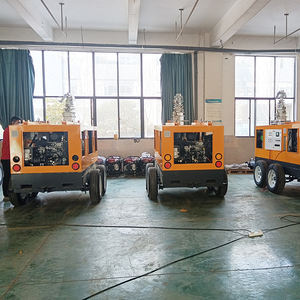 고출력 1000W * 4 LED 모바일 라이트 타워 7m 텔레스코픽 마스트 + 사일런트 디젤 발전기 - Product Image 6