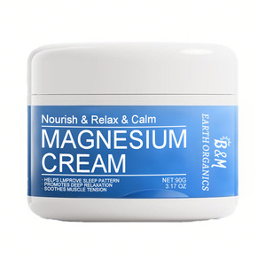 Loción de magnesio Crema tópica de magnesio Relajación Hidratante Manteca de karité y ácido hialurónico Seguro para niños - Product Image 6