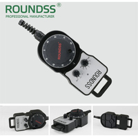 Codificador de Volante MPG Roundss OEM de Alta Precisión, 4/6 Ejes, 100ppr, Montaje Directo, 600r/min, DC5V-26V para Siemens, FANUC, GSK, Mitsubishi