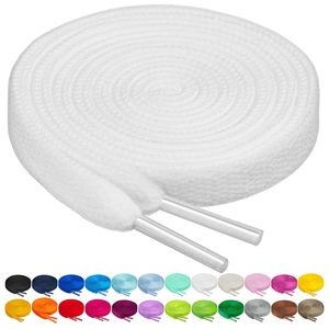 Lacets plats à haute élasticité, couleur personnalisée, polyester durable, design large pour le sport et les vêtements décontractés, marque VeloxSoles - Product Image 3