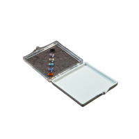 Luxueux Transparent Acrylique Boîte À Clapet Carré Suspension Adsorption Gem Stockage Affichage Emballage Pierre Nue Couleur Carton
