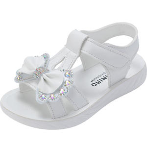 Venta de verano niños prendas de vestir Zapatos arco suela de goma dulce princesa sandalias para bebé niña - Product Image 6