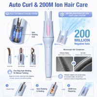Rizador de Pelo Eléctrico de Cerámica PTC Torlin, para el Hogar, Suave y Brillante, Romántico, con 200 Millones de Iones Negativos, Cuidado del Cabello, Rizado Automático