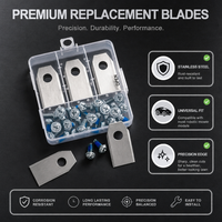 Lame de rechange trapézoïdale en acier inoxydable pour tondeuse robot autotractée, anti-éclatement, résistante à la rouille, coupe de 36 mm