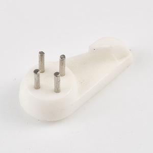 Wall <b>Hook</b> White Plastic Self <b>Adhesive</b> Round Shape For Behind Doors And Walls Neatening Storage Use - Product Image 3