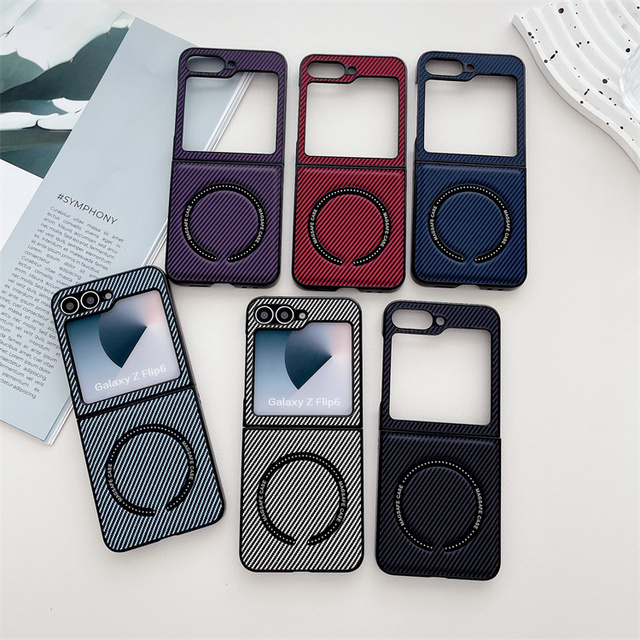 Magnetic Wireless Charging Mobile Phone Case for ZTE Nubia Flip2 Flip Full Protection PU Leather Cover