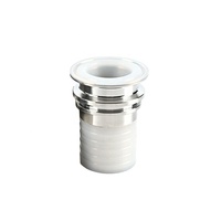 Raccord de tuyau Tri-clamp doublé de PTFE doublé de tuyau de fluor sanitaire d'acier inoxydable