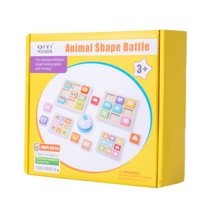 Bambini animali educativi a forma di battaglia gioco Montessori memoria cognitiva giocattoli di apprendimento precoce <span class=keywords><strong>Puzzle</strong></span> in legno per bambini - Product Image 6