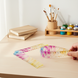 <span class=keywords><strong>Regla</strong></span> Flexible de PVC, Marcador de Libros de Plástico Suave de 15 cm, Material de Medición para Estudiantes y Oficina, Transparente, Recta, Imprimible con Logotipo - Product Image 6