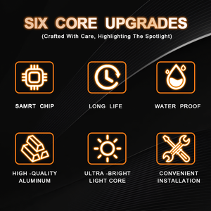 Faro LED de doble color para motocicleta, diseño de casco, resistente al agua, luces antiniebla de conducción, 12V 30W 4000 Lm, ajuste universal para - Product Image 6