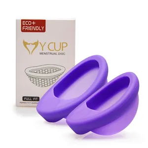 2024 New Arrivals Medical Grade Silicone Menstrual Disc Cup Eco-Friendly Period Disk For Women
