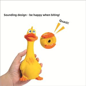 Giocattolo vocale per cani eco-friendly giocattolo cane urlo anatra giocattolo in vinile per feste con suono cigolante - Product Image 3