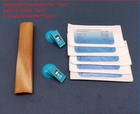 Simulateur de pratique de suture pour l'entraînement à l'anastomose intestinale des étudiants en médecine, avec tube intestinal haute résistance CE/ISO