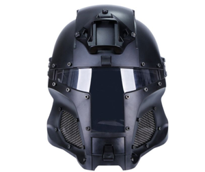 หมวกกันน็อคแบบเต็มหน้าสำหรับกิจกรรมกลางแจ้ง ยี่ห้อ Action Union Tactical Gear Equipment เหมาะสำหรับเกม CS คอสเพลย์ นักรบเหล็ก จักรยาน และมอเตอร์ไซค์ - Product Image 3