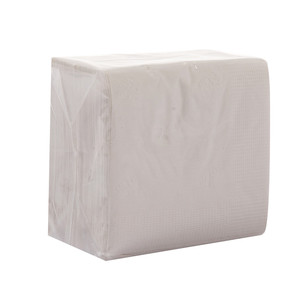 Serviettes et serviettes en papier recyclé blanc jetables 3 plis personnalisables style sac pour les boissons et les restaurants - Product Image 2